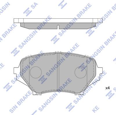 Hi-Q SP1770 - Комплект спирачно феродо, дискови спирачки vvparts.bg