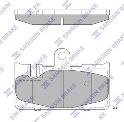 Hi-Q SP1772 - Комплект спирачно феродо, дискови спирачки vvparts.bg