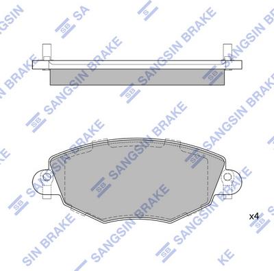 Hi-Q SP2030 - Комплект спирачно феродо, дискови спирачки vvparts.bg