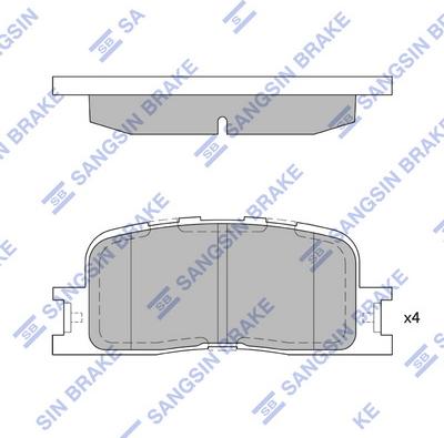 Hi-Q SP2038 - Комплект спирачно феродо, дискови спирачки vvparts.bg