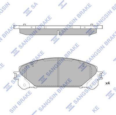 Hi-Q SP2137 - Комплект спирачно феродо, дискови спирачки vvparts.bg