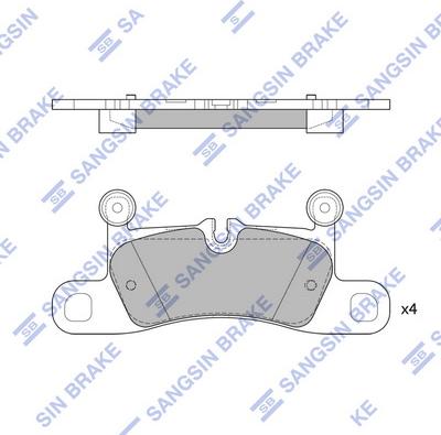 Hi-Q SP2319 - Комплект спирачно феродо, дискови спирачки vvparts.bg