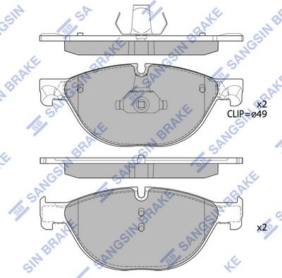 Hi-Q SP2212 - Комплект спирачно феродо, дискови спирачки vvparts.bg