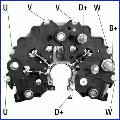 HITACHI 139491 - Изправител, генератор vvparts.bg