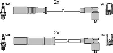 HITACHI 134972 - Комплект запалителеи кабели vvparts.bg