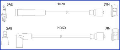 HITACHI 134457 - Комплект запалителеи кабели vvparts.bg
