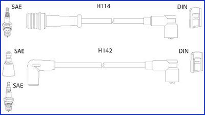 HITACHI 134485 - Комплект запалителеи кабели vvparts.bg