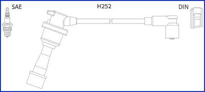 HITACHI 134480 - Комплект запалителеи кабели vvparts.bg