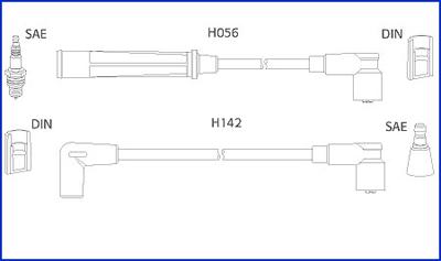 HITACHI 134439 - Комплект запалителеи кабели vvparts.bg