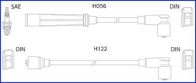 HITACHI 134438 - Комплект запалителеи кабели vvparts.bg