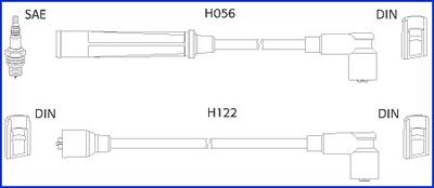 HITACHI 134474 - Комплект запалителеи кабели vvparts.bg