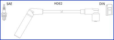 HITACHI 134478 - Комплект запалителеи кабели vvparts.bg