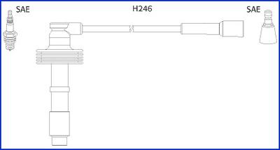 HITACHI 134560 - Комплект запалителеи кабели vvparts.bg