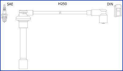 HITACHI 134520 - Комплект запалителеи кабели vvparts.bg