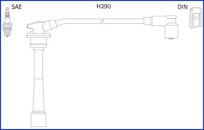 HITACHI 134528 - Комплект запалителеи кабели vvparts.bg