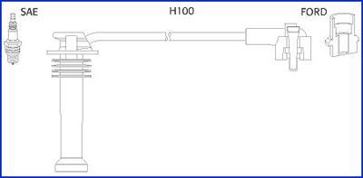 HITACHI 134657 - Комплект запалителеи кабели vvparts.bg