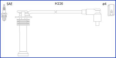 HITACHI 134672 - Комплект запалителеи кабели vvparts.bg