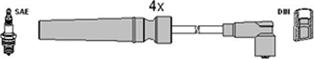 HITACHI 134119 - Комплект запалителеи кабели vvparts.bg