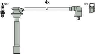 HITACHI 134114 - Комплект запалителеи кабели vvparts.bg