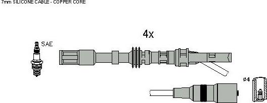 HITACHI 134134 - Комплект запалителеи кабели vvparts.bg