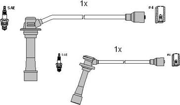 HITACHI 134123 - Комплект запалителеи кабели vvparts.bg