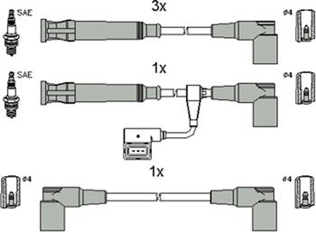 HITACHI 134805 - Комплект запалителеи кабели vvparts.bg