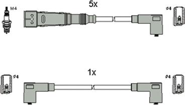 HITACHI 134810 - Комплект запалителеи кабели vvparts.bg