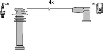 HITACHI 134839 - Комплект запалителеи кабели vvparts.bg