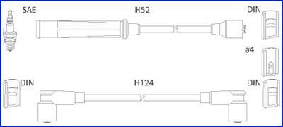 HITACHI 134391 - Комплект запалителеи кабели vvparts.bg