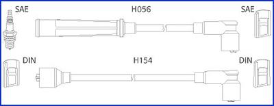 HITACHI 134366 - Комплект запалителеи кабели vvparts.bg