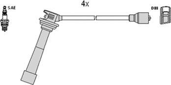HITACHI 134374 - Комплект запалителеи кабели vvparts.bg
