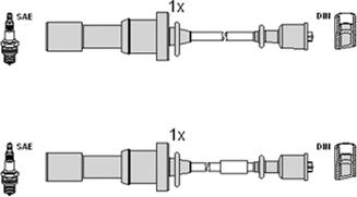 HITACHI 134376 - Комплект запалителеи кабели vvparts.bg