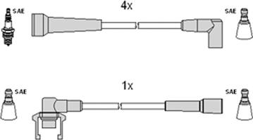 HITACHI 134371 - Комплект запалителеи кабели vvparts.bg