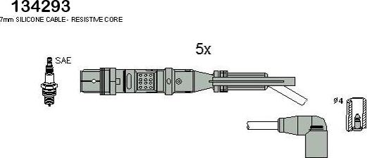 HITACHI 134293 - Комплект запалителеи кабели vvparts.bg