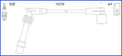 HITACHI 134251 - Комплект запалителеи кабели vvparts.bg