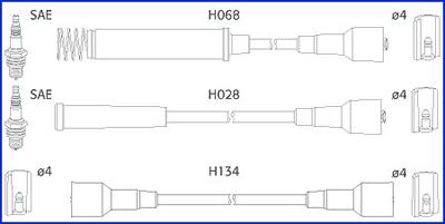 HITACHI 134203 - Комплект запалителеи кабели vvparts.bg