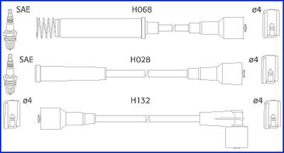 HITACHI 134217 - Комплект запалителеи кабели vvparts.bg