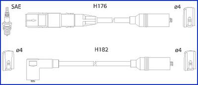 HITACHI 134790 - Комплект запалителеи кабели vvparts.bg