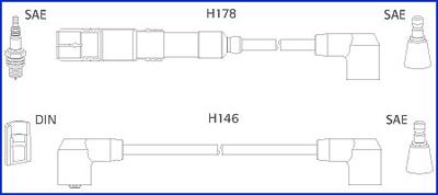 HITACHI 134755 - Комплект запалителеи кабели vvparts.bg
