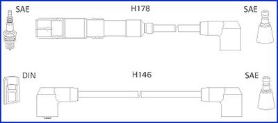 HITACHI 134756 - Комплект запалителеи кабели vvparts.bg