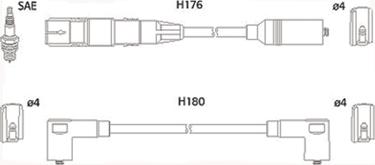 HITACHI 134766 - Комплект запалителеи кабели vvparts.bg
