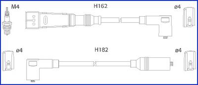 HITACHI 134704 - Комплект запалителеи кабели vvparts.bg