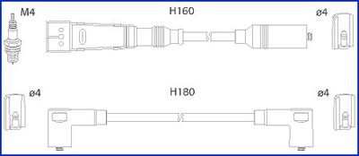 HITACHI 134705 - Комплект запалителеи кабели vvparts.bg