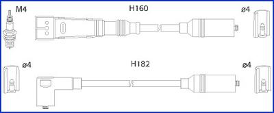 HITACHI 134706 - Комплект запалителеи кабели vvparts.bg