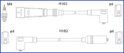 HITACHI 134709 - Комплект запалителеи кабели vvparts.bg