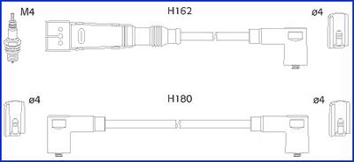 HITACHI 134711 - Комплект запалителеи кабели vvparts.bg