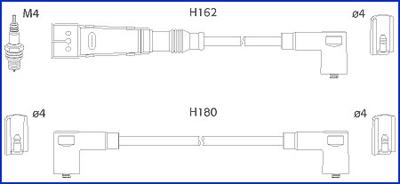 HITACHI 134715 - Комплект запалителеи кабели vvparts.bg