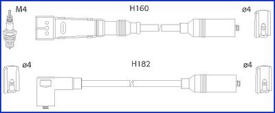 HITACHI 134716 - Комплект запалителеи кабели vvparts.bg