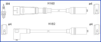 HITACHI 134717 - Комплект запалителеи кабели vvparts.bg