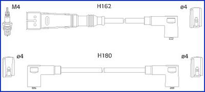 HITACHI 134784 - Комплект запалителеи кабели vvparts.bg